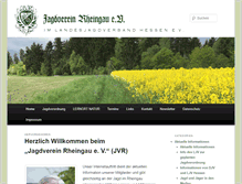 Tablet Screenshot of jagdverein-rheingau.de